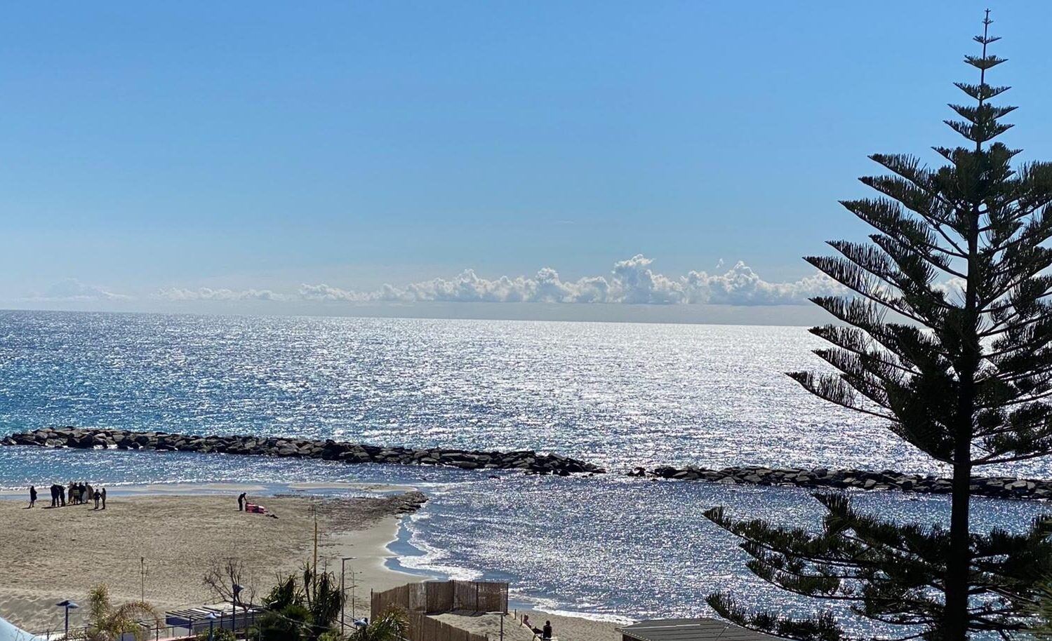 Veduta del mare di Arma di Taggia dalla RSA Le Palme